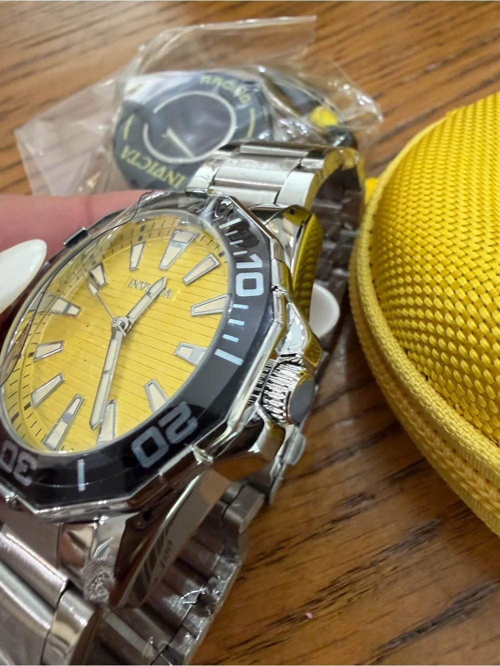 Invicta ProDiver Men's Yellow and Black Watch Bundle